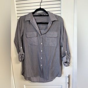 Express long sleeve button down dress shirt